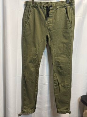 Women’s Olive Drawstring skinny Jogger Pants